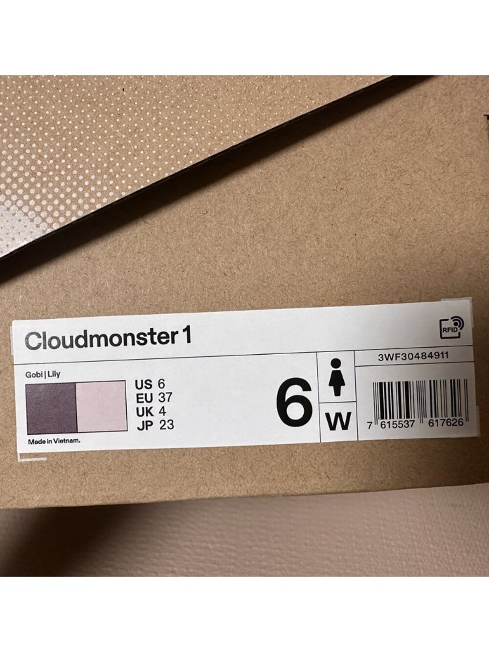 NEW On Cloud Cloudmonster 1 Lily Sneaker size 6 - Picture 3 of 6